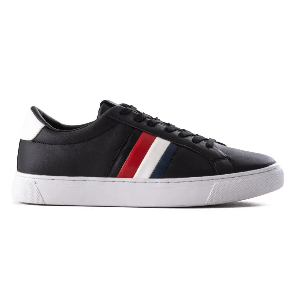 Pull & Bear W Flag Lace-up Trainers - BLK