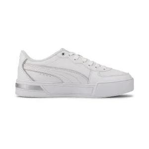 Puma scarpa sneakers da donna Skye Metallic 374797 01 bianco argento