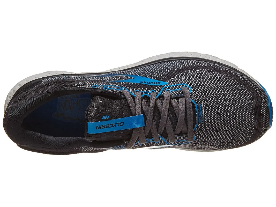 "BROOKS" Men's Glycerin 18 (Black/Ebony/Blue)