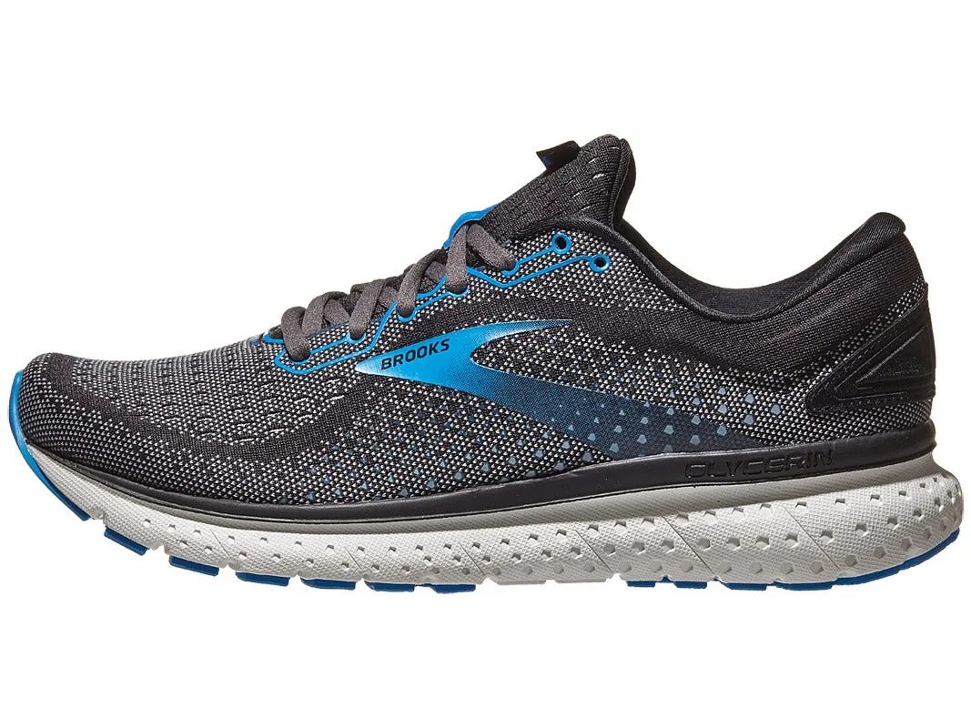 "BROOKS" Men's Glycerin 18 (Black/Ebony/Blue)