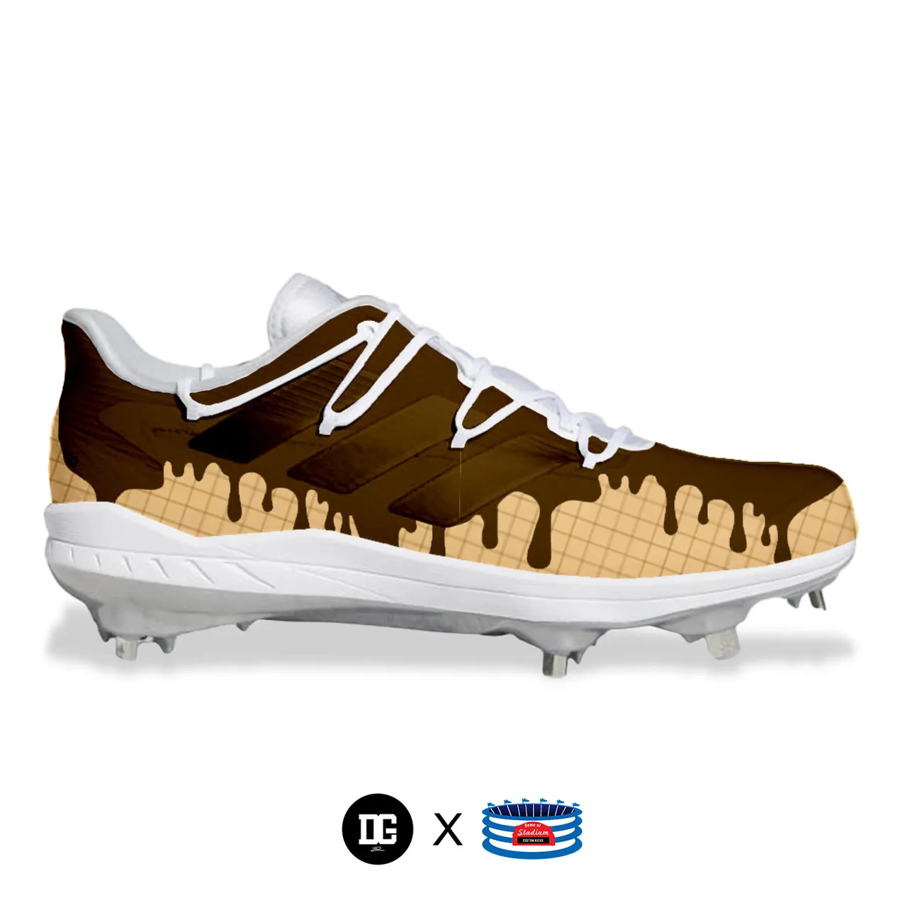 "Chocolate" Adidas Adizero Afterburner 8 Cleats