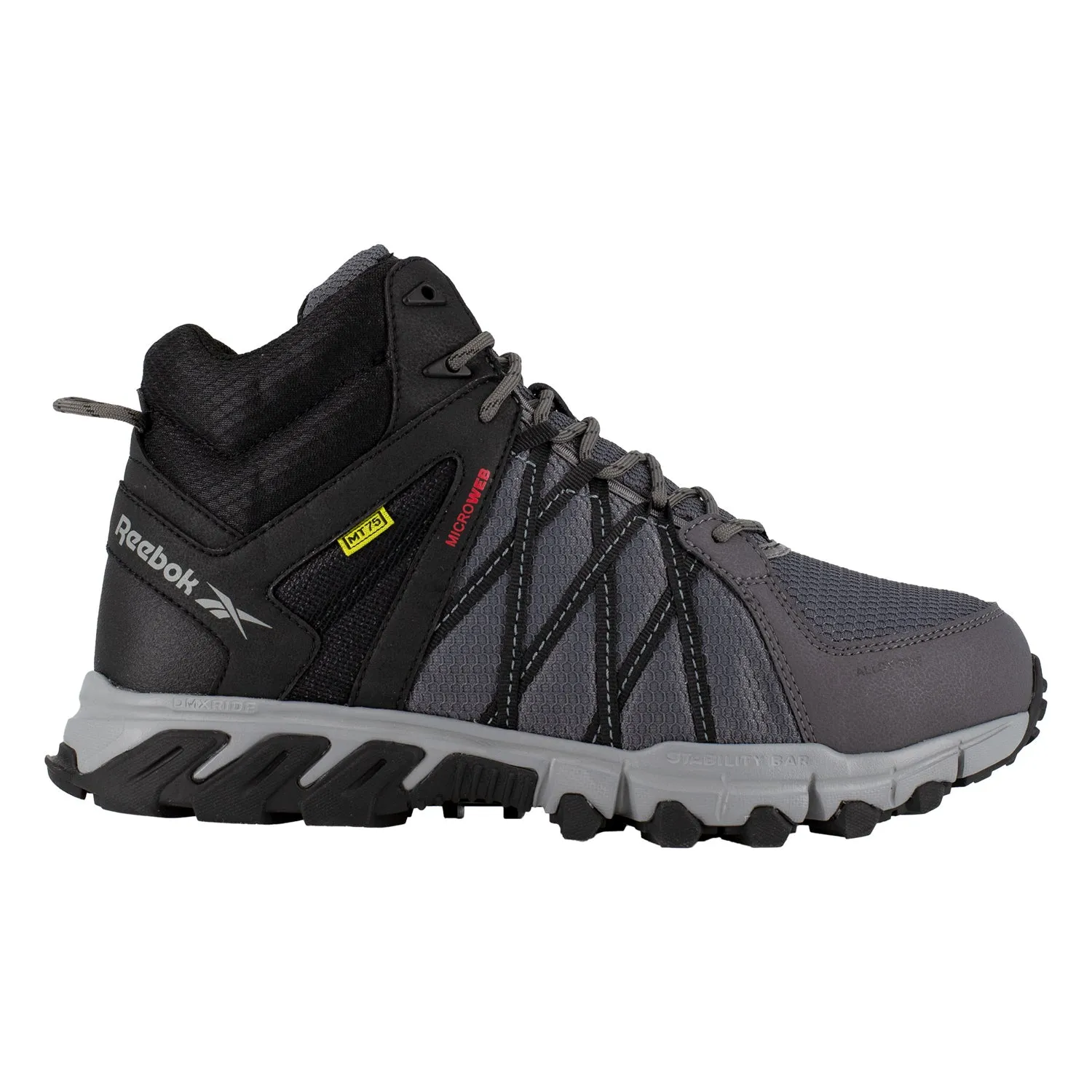 Reebok Mens Grey/Black Textile Work Boots Trailgrip Int MetGuard AT