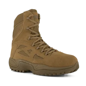 Reebok RB885 Women's Rapid Response Composite Toe Tactical Boots - Side Zip - Coyote