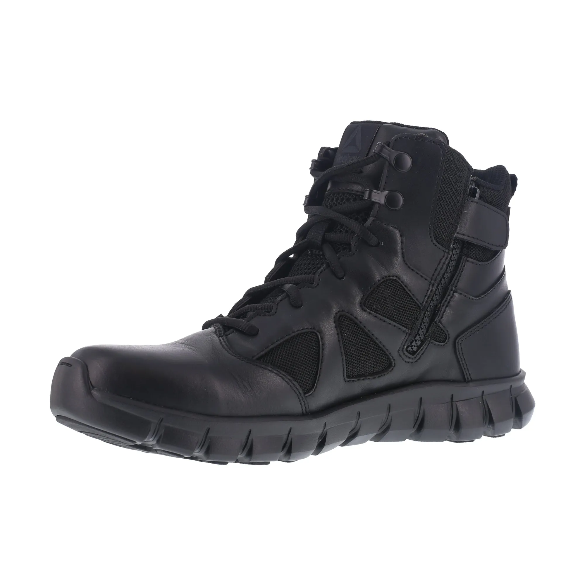 Reebok Womens Black Leather Military Boots Sublite Tactical 6.5 M