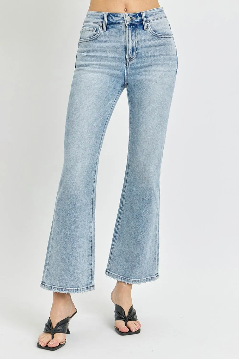 RISEN Lucy High Rise Ankle Flare Jeans