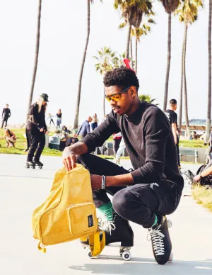 Roller Skate Backpack | Freewheelin' | Corduroy Tan