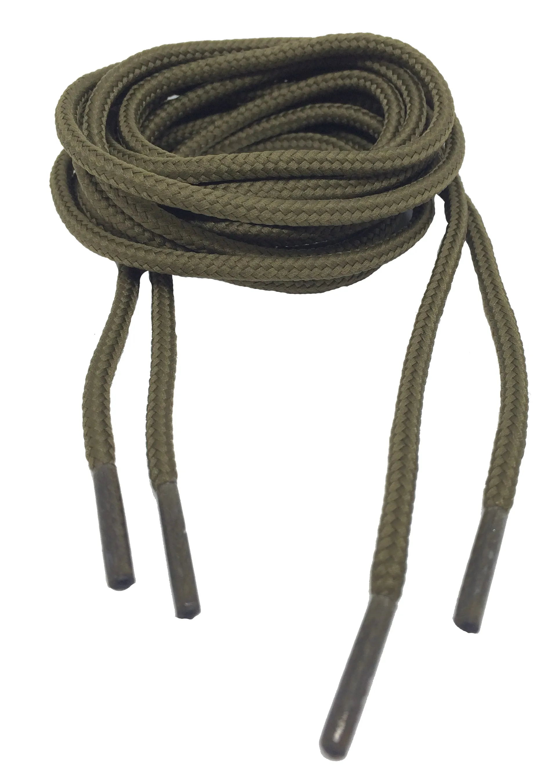 Round Everglade Green Bootlaces - 4mm wide