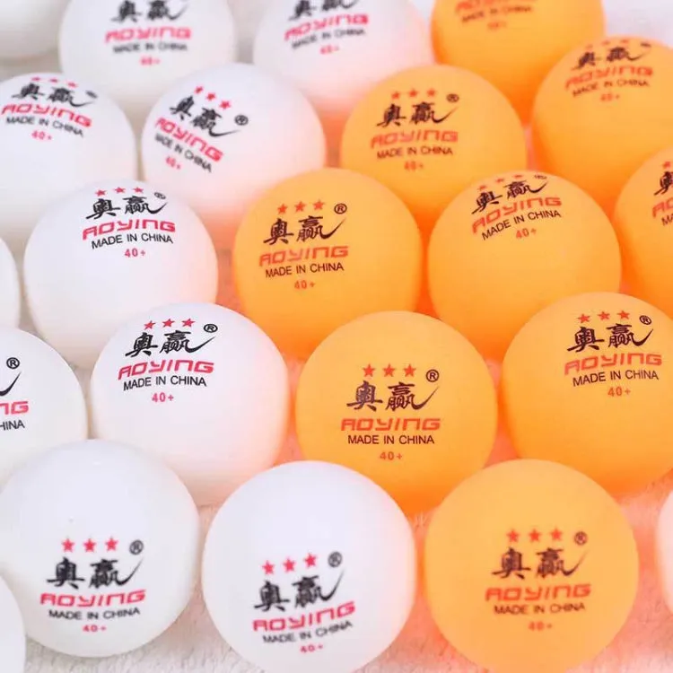 ROYING 10 PCS Professional ABS Table Tennis Training Ball, Diameter: 40mm, Specification:Orange 2Stars