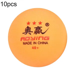 ROYING 10 PCS Professional ABS Table Tennis Training Ball, Diameter: 40mm, Specification:Orange 2Stars