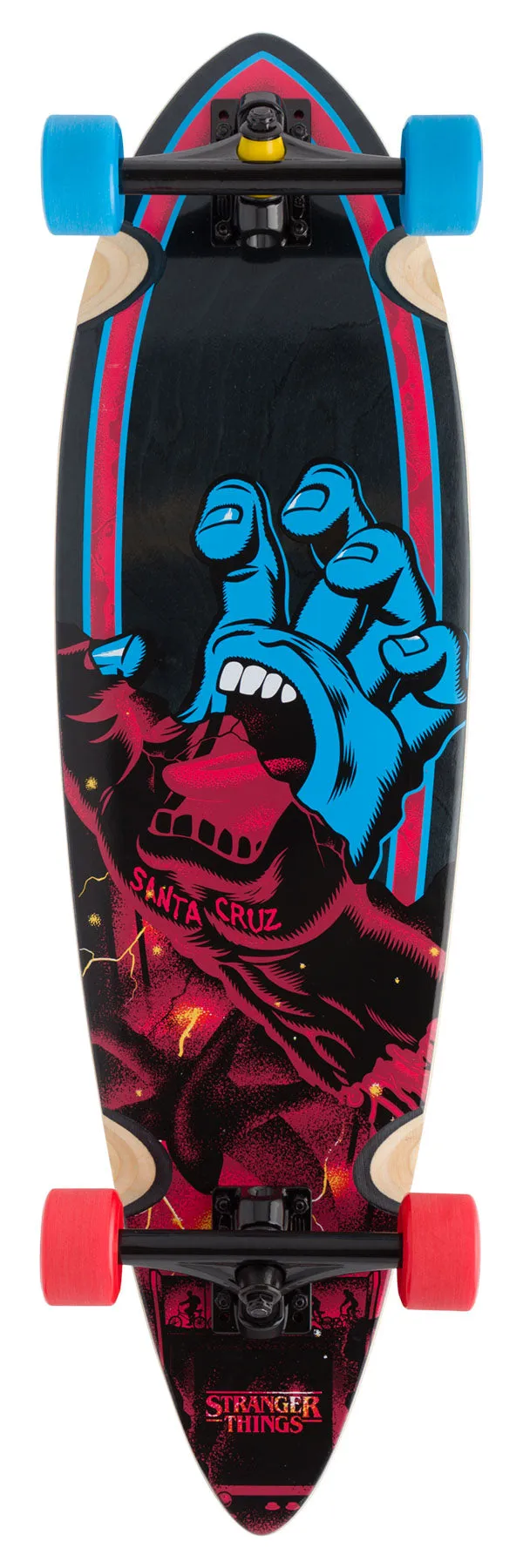 Santa Cruz Stranger Things Screaming Hand Pintail Cruiser Skateboard