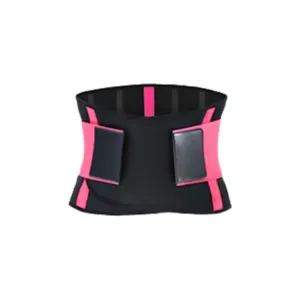 SBR Neoprene Sports Protective Gear Support Waist Protection Belt, Size:S(Pink)