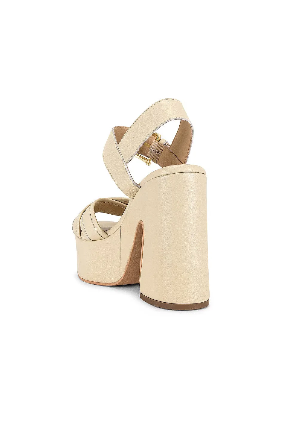 Seychelles Monsoon Platforms in Ivory Leather