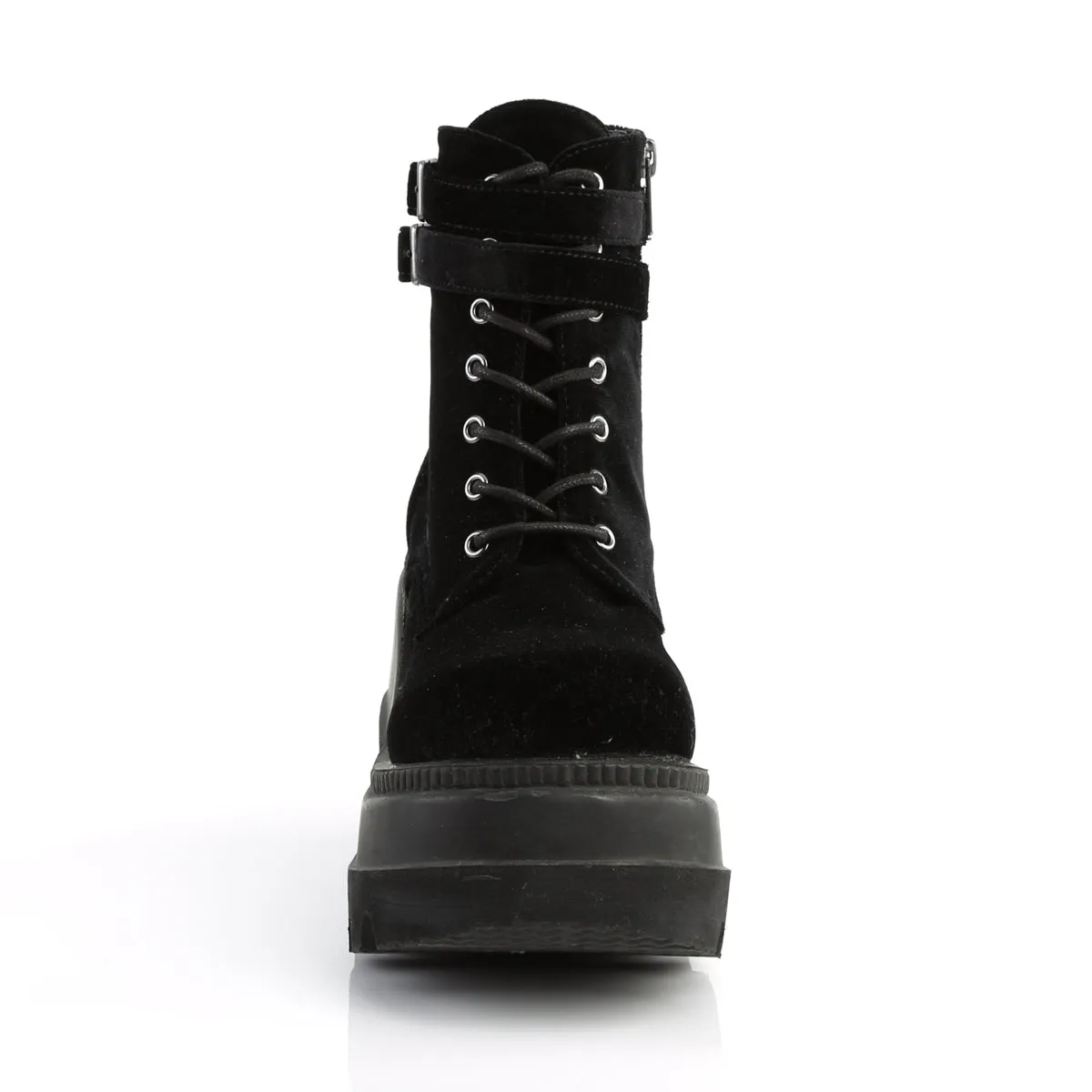 Shaker-52 Wedge Platform Velvet Boots