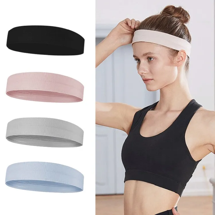 Silicone Non-slip Running Sweat-absorbent Headband(Light Blue)