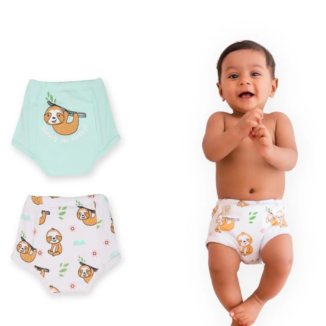 Sloth (Pack of 2)  - Ultra Undies - Baby Padded Underwear