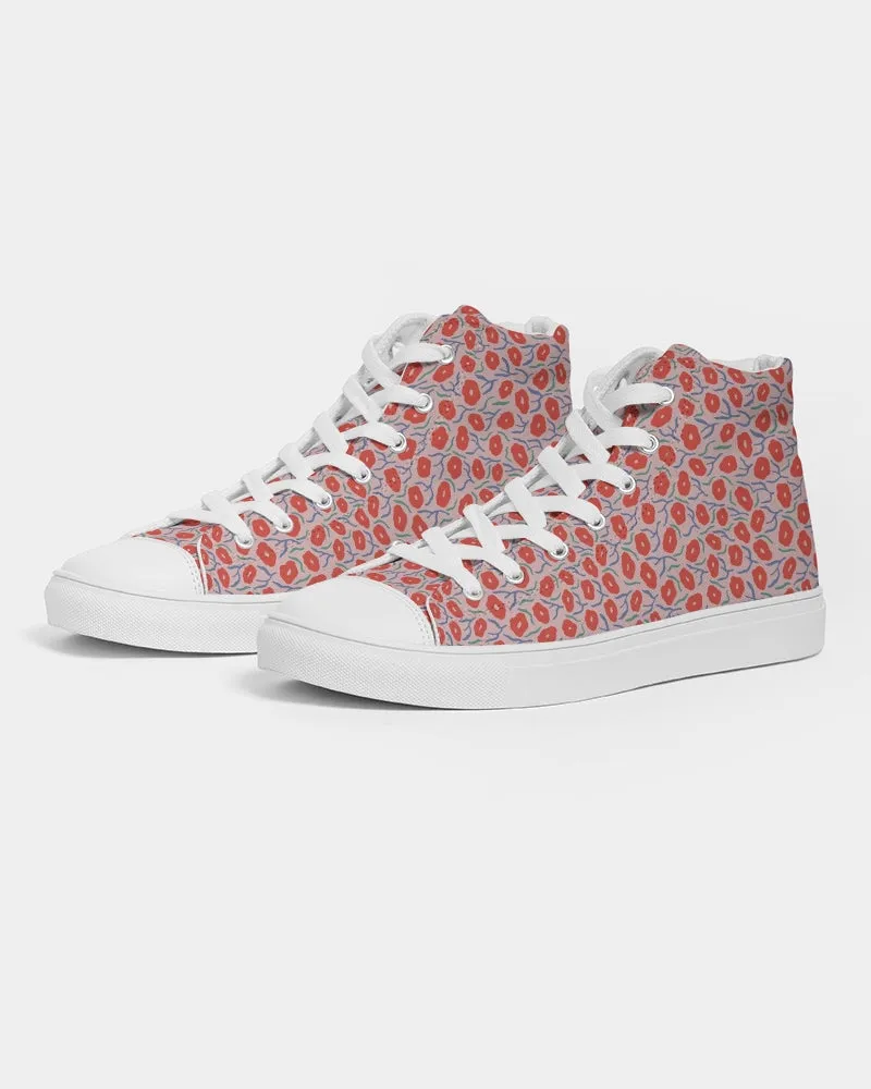 SMF Little Red Feminine Hightop Canvas Shoe