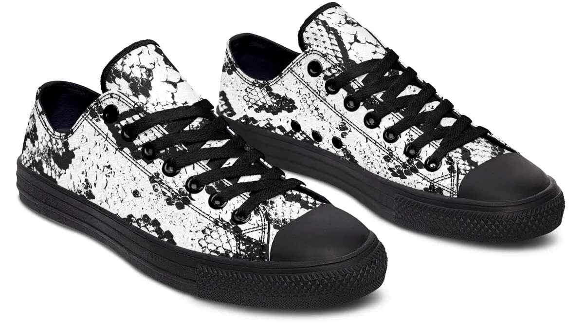 Snake Skin Low Top Shoes