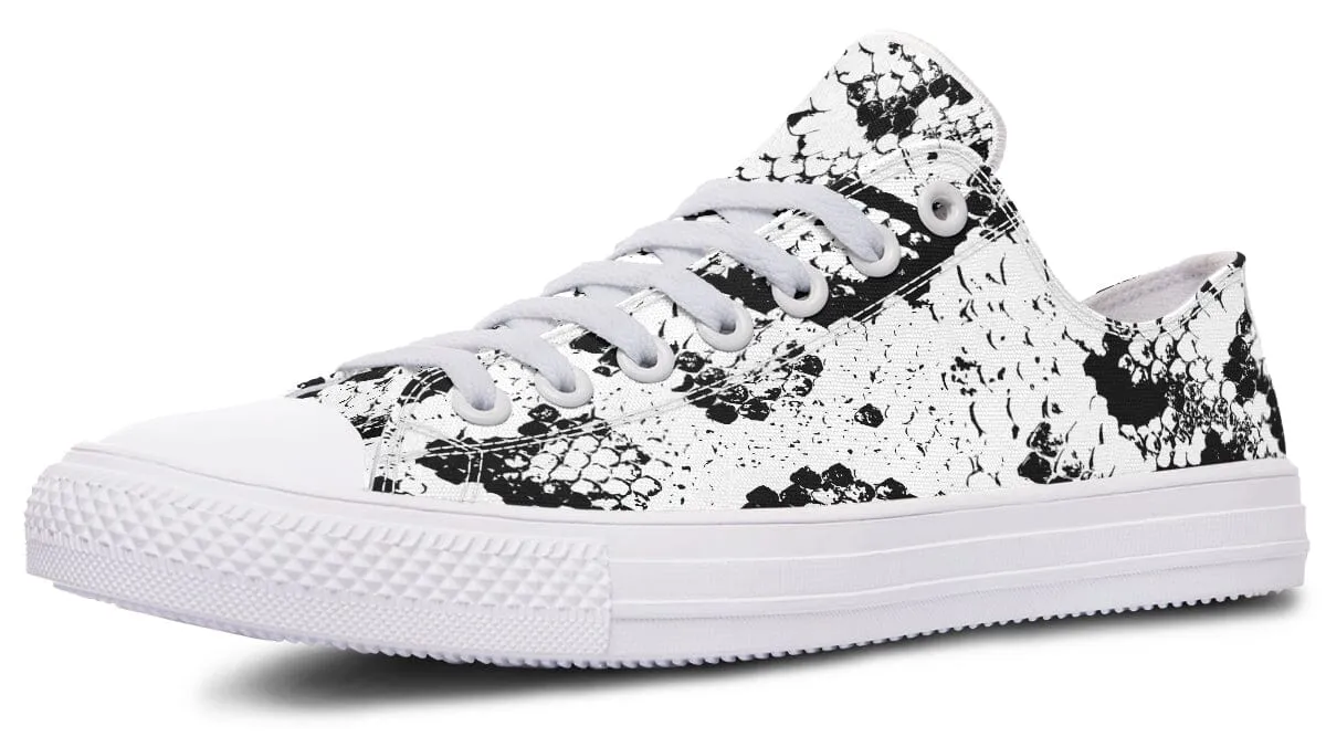 Snake Skin Low Top Shoes