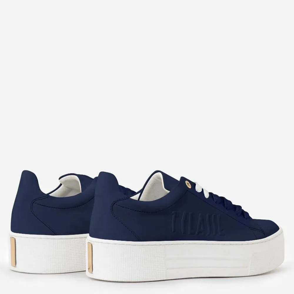 Sneakers Donna 1A Classe Alviero Martini linea Summer Pop in Tessuto Gommato Blu Navy P032