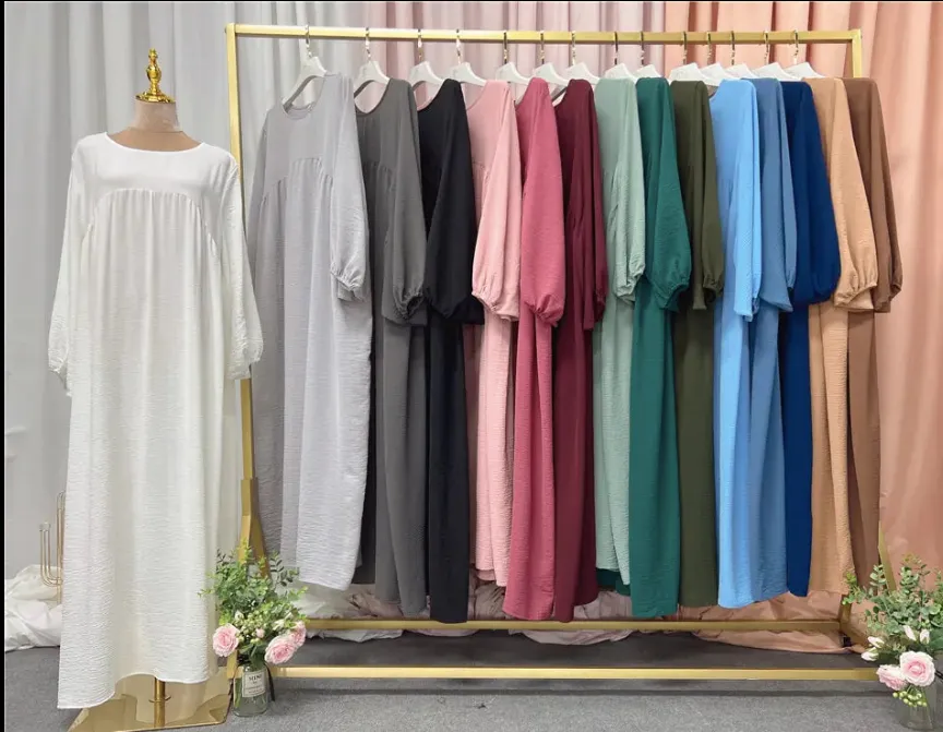 Solid Color Abayas for Women (Modest style dress)