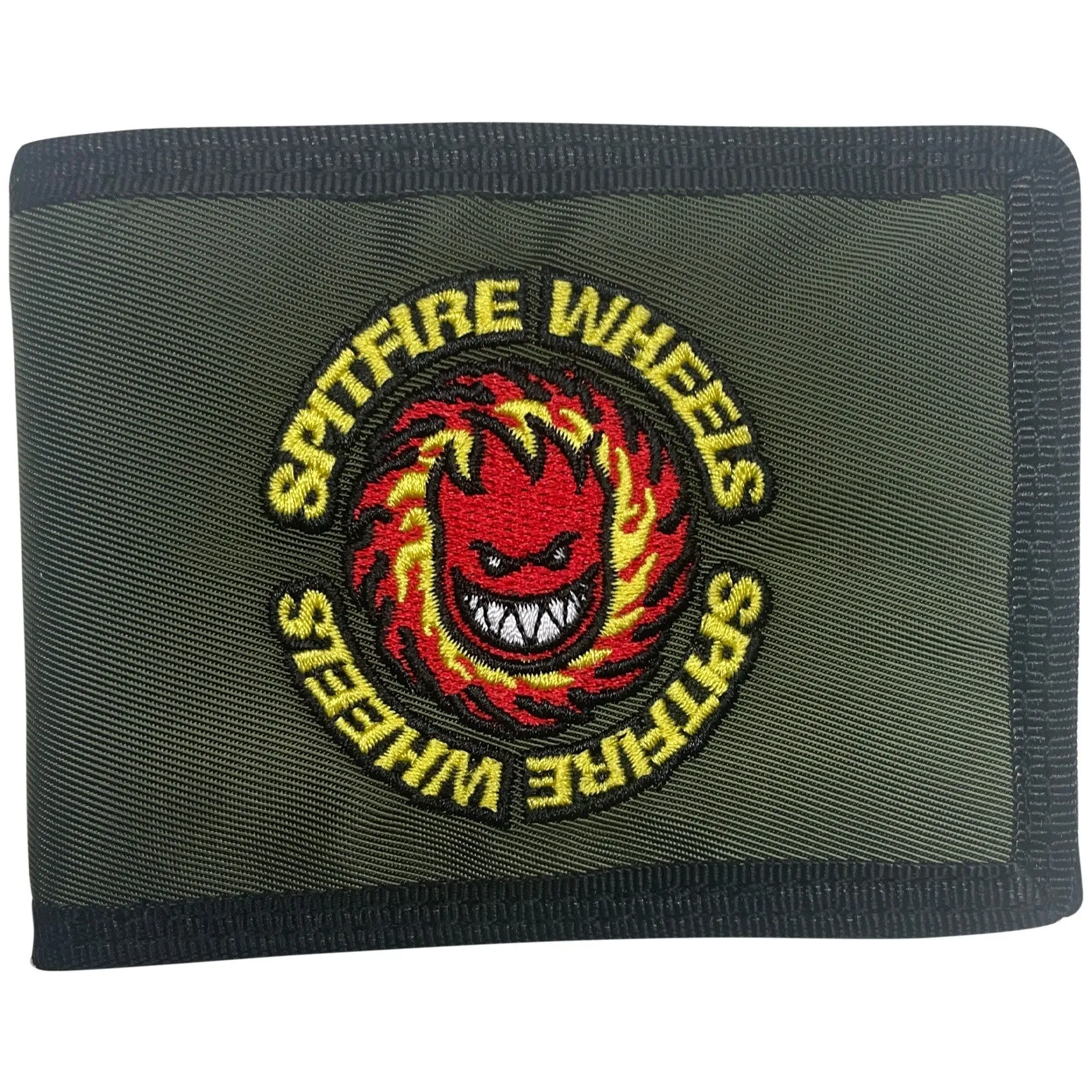 SPITFIRE OG FIREBALL BI-FOLD WALLET DARK GREEN