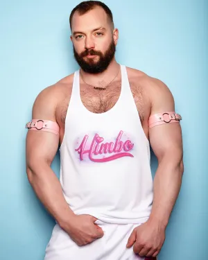 Spray paint style himbo, white - tank