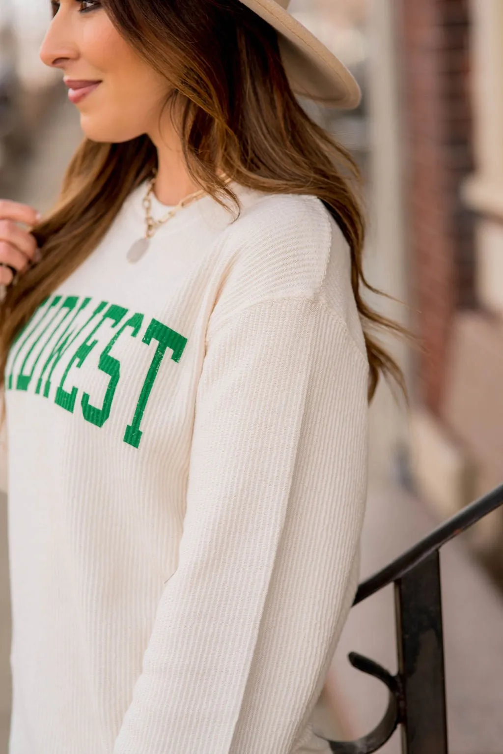 Spring Midwest Ribbed Crewneck