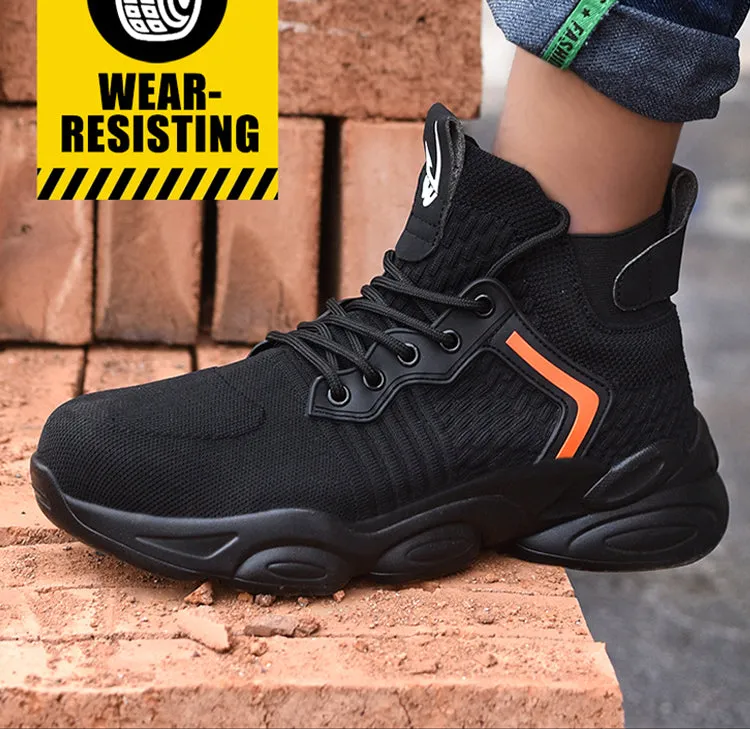 Steel Toe Shoes for Men Women Breathable Lightweight Safety Construction Work Sneaker Composite