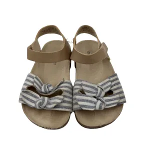 Striped Bow Sandals