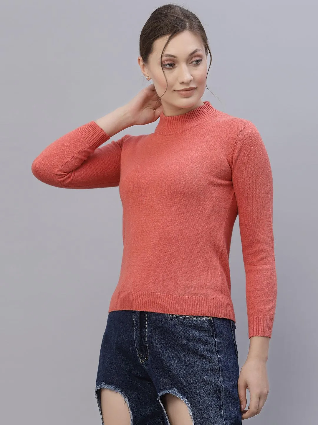 Style Quotient Women Coral Sweatshirt