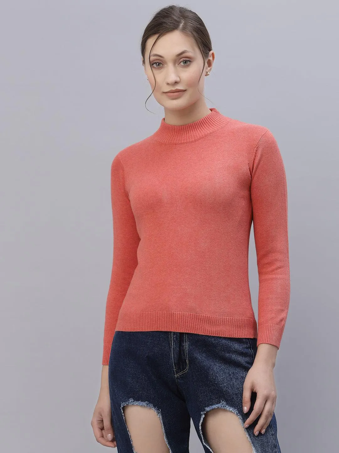 Style Quotient Women Coral Sweatshirt