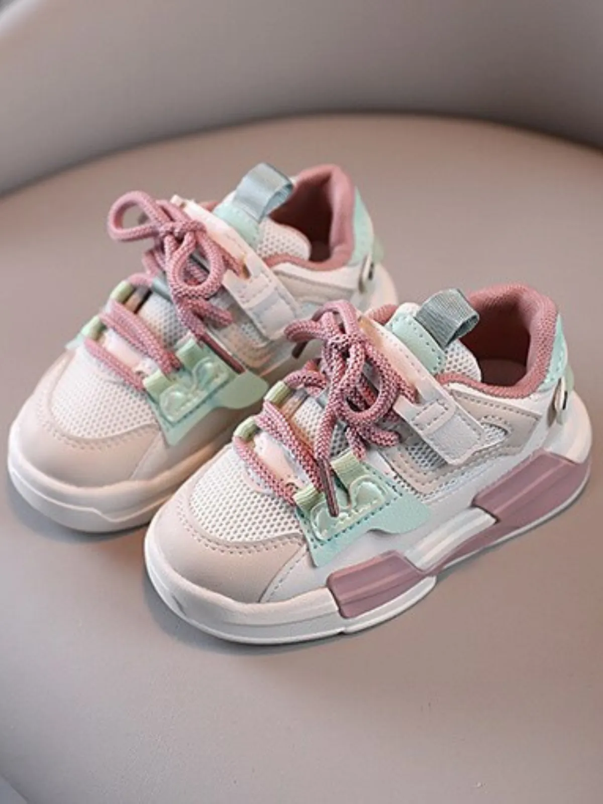 Style Update Colorblock Velcro Sneakers by Liv and Mia