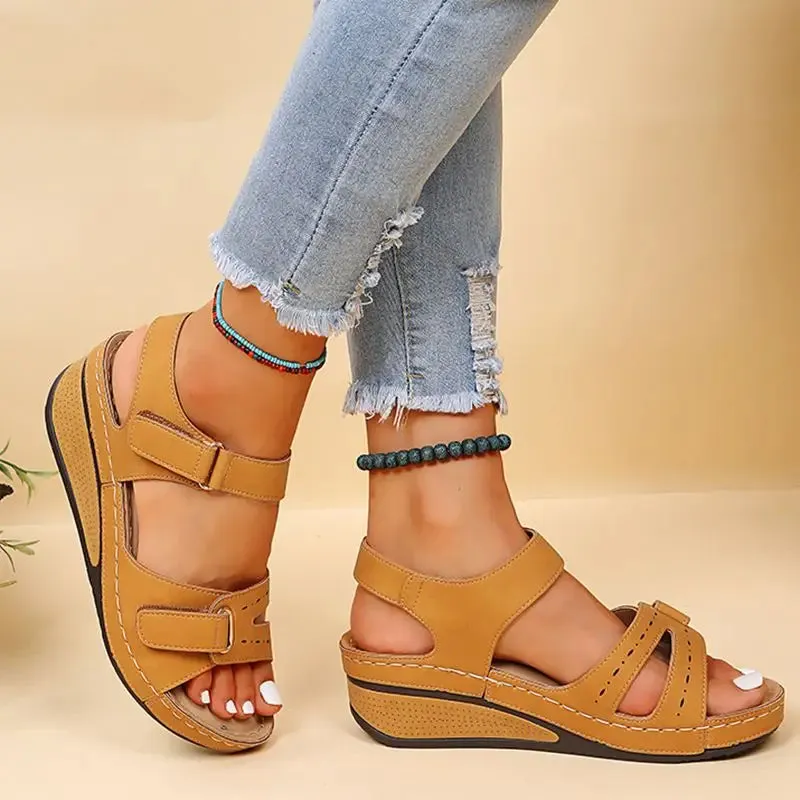 Summer Sandals Women Shoes Open Toe Women Shoe Beach Sandals Woman Wedge Walking Shoes Soft Female Footwear Sandal Women