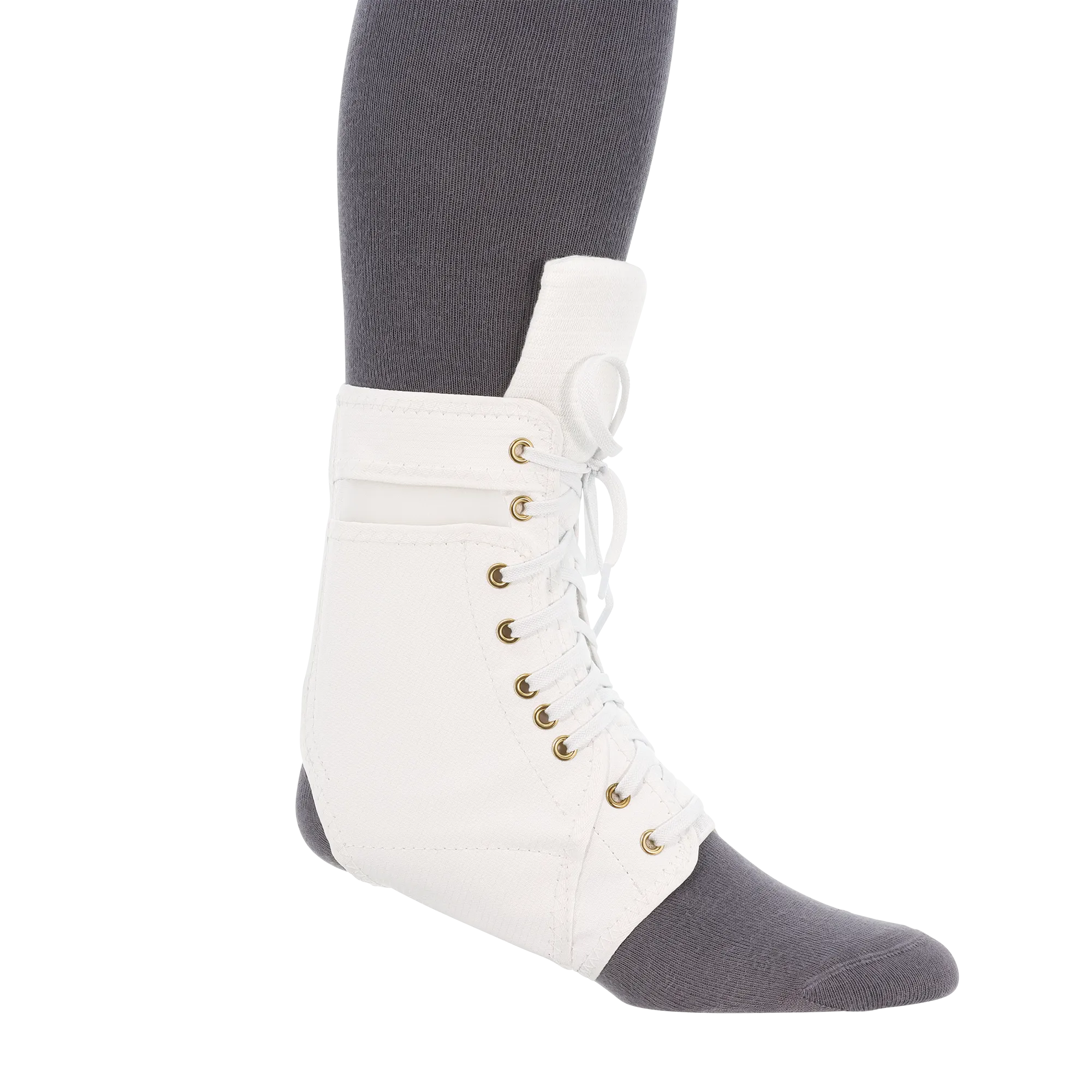 Swede-O Ankle Lok Brace, Padded Tongue, White