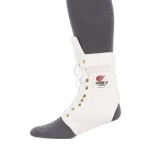 Swede-O Ankle Lok Brace, Padded Tongue, White