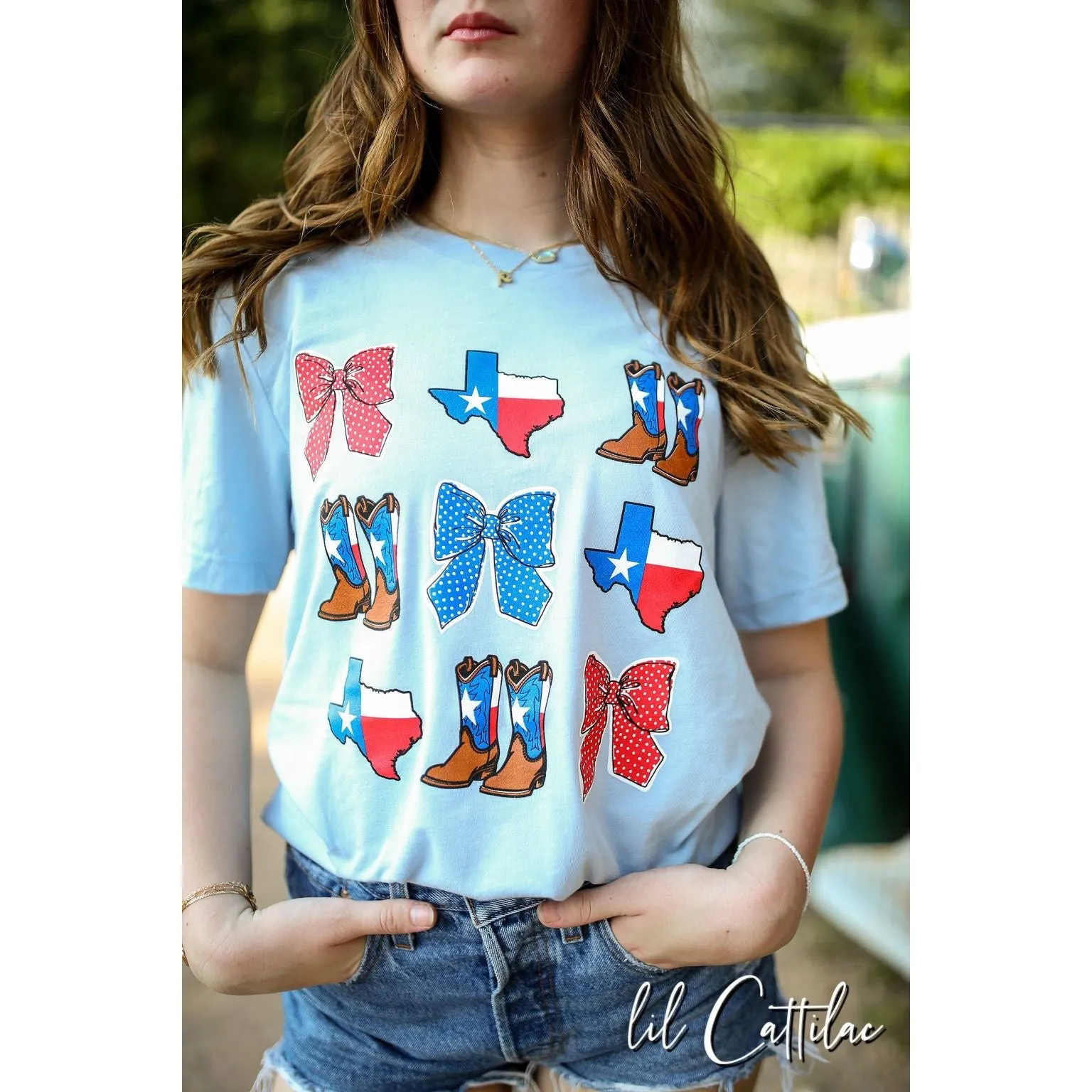 Texas, Ribbons & Boots - Texas Tee