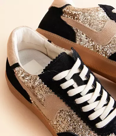 The Notice Leather Sparkle Sneaker