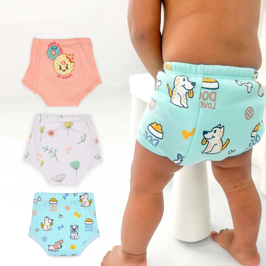 Three Happy Vibes (Pack of 3) - Ultra Undies - Baby Padded Underwear