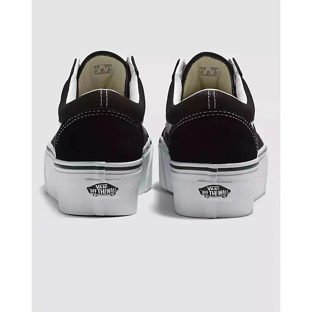 Vans Unisex Old Skool Stackform Shoes - Black / White