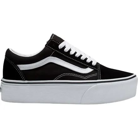 Vans Unisex Old Skool Stackform Shoes - Black / White