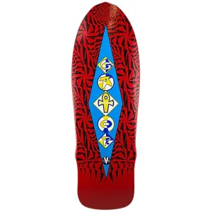 Vision 10" x 31" (RED DIP) Gator Ramp Skateboard Deck