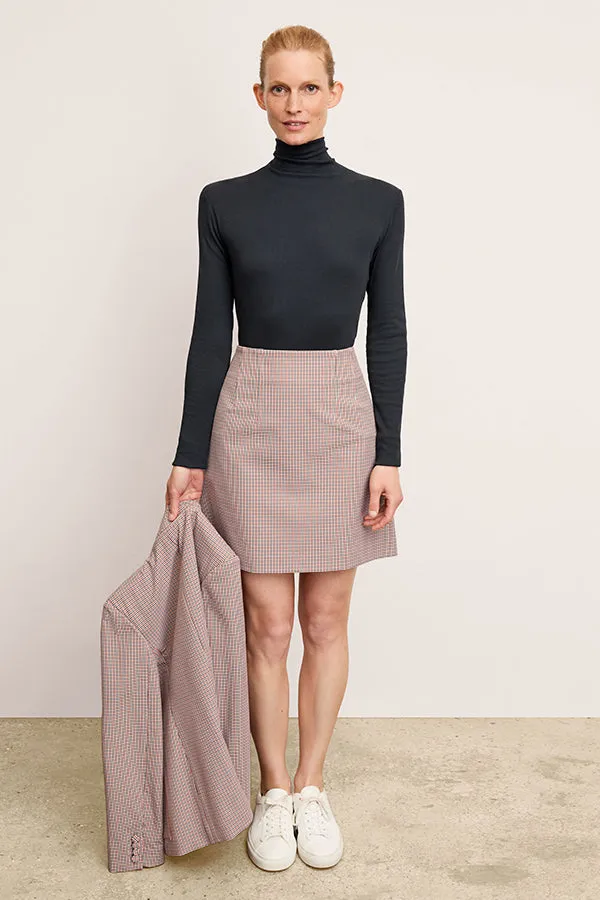 Whitney Skirt - Stretch Twill - Mini Check