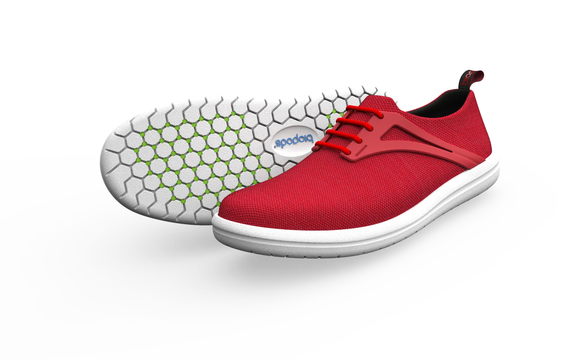 Wide Urban Flex Sneakers - Red