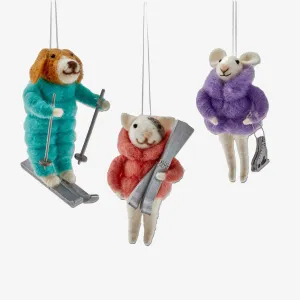 Winter Sports Felt Ornament