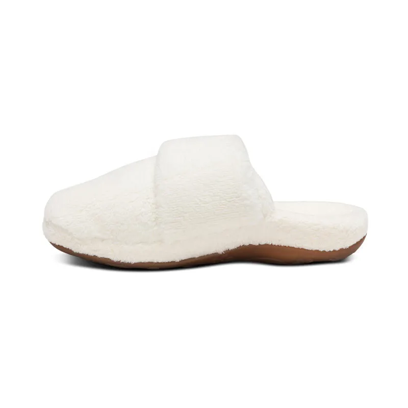 WOMEN'S AETREX MANDY CLOSED TOE SLIPPER | IVORY