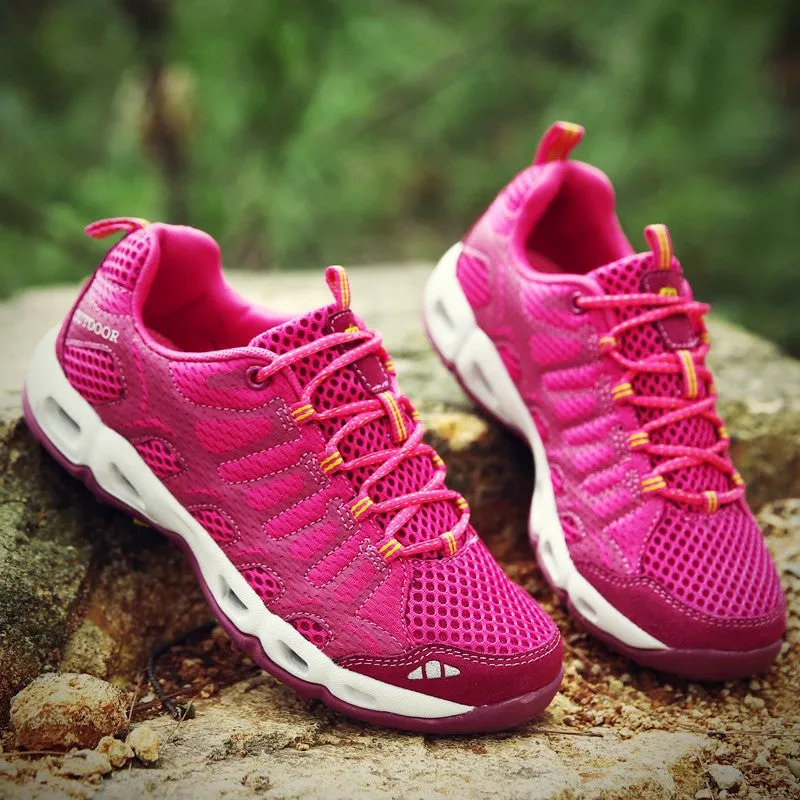 Women's breathable anti-skid air-cushion hiking sneakers