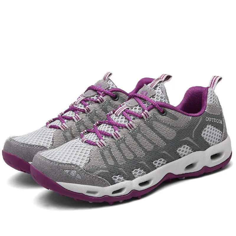 Women's breathable anti-skid air-cushion hiking sneakers