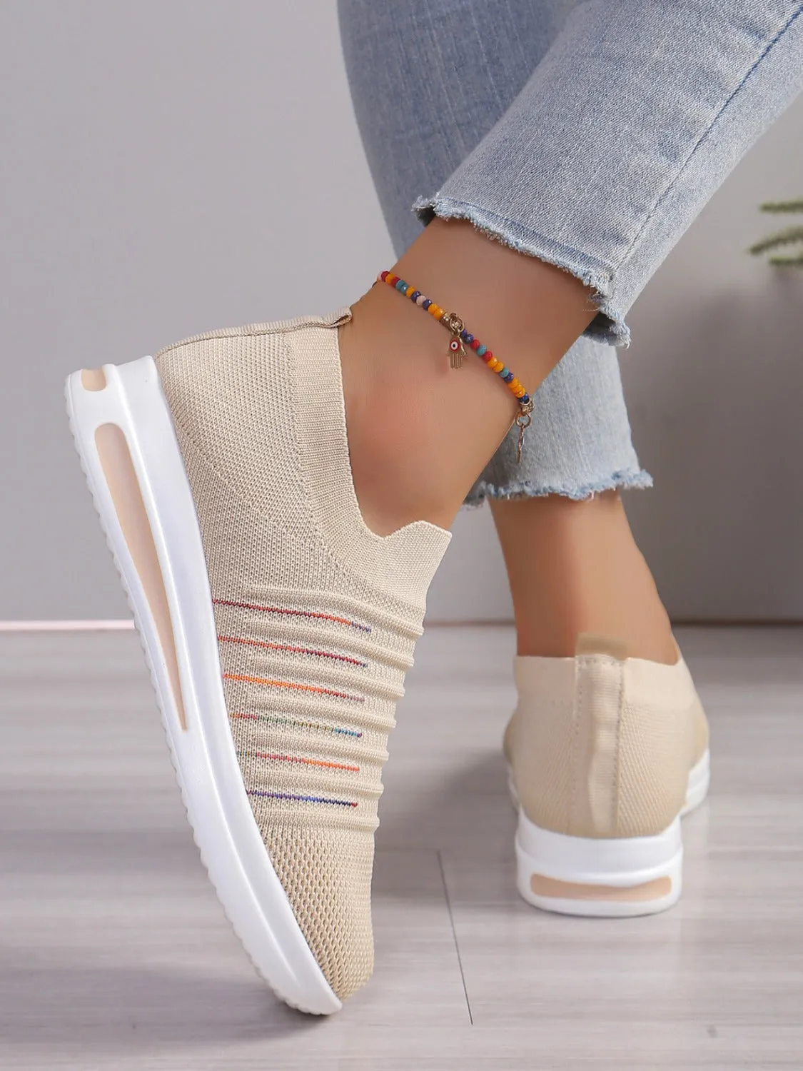 Women's Breathable Mesh Wedge Sneakers