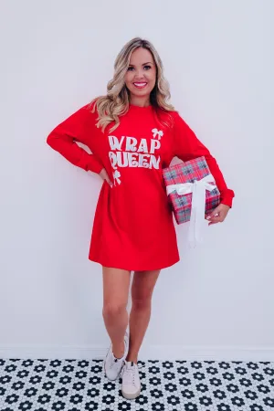 Wrap Queen Graphic T-Shirt Dress