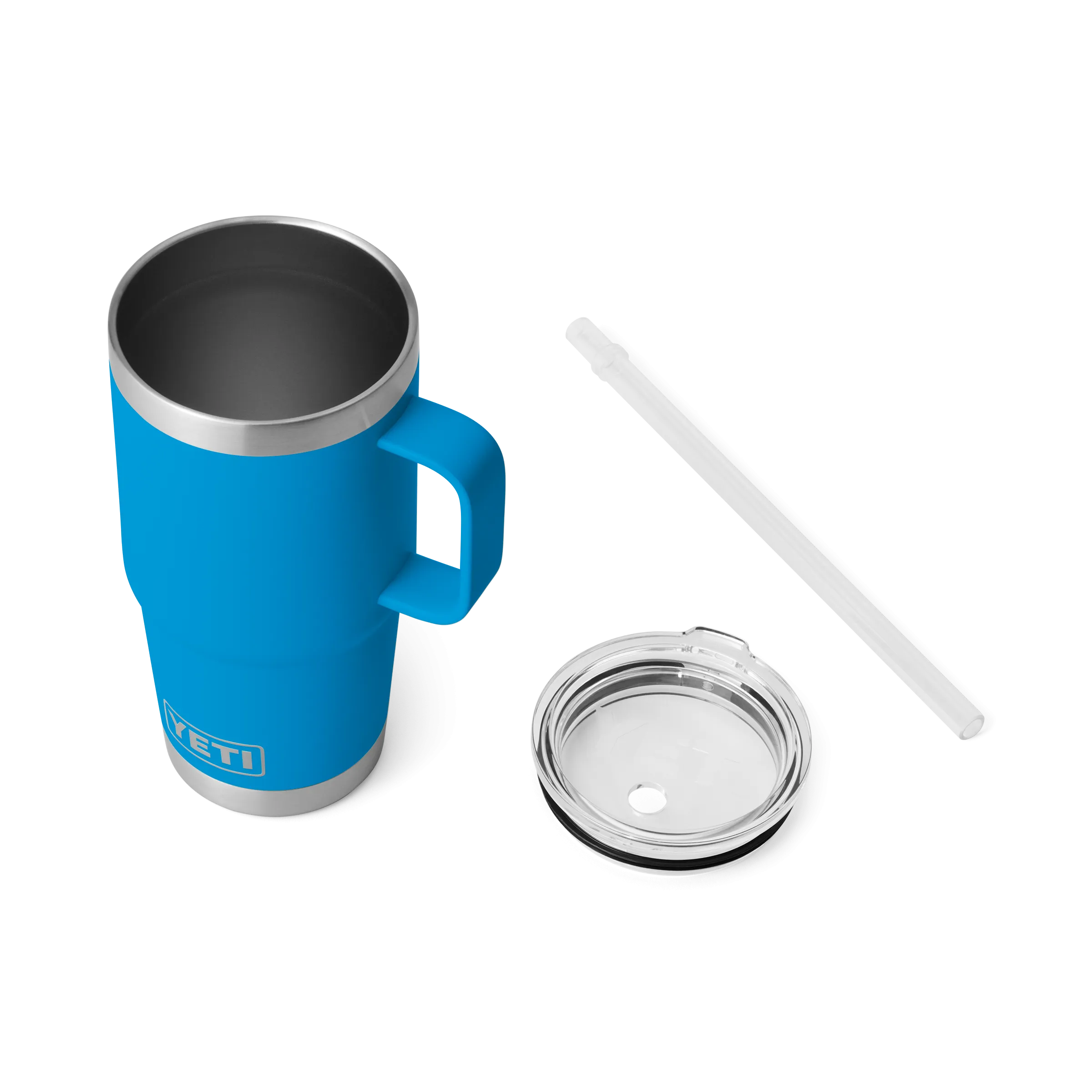 Yeti Rambler 25oz Mug With Straw Lid - Big Wave Blue